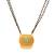 brass gold plated meenakari oval pendant mangalsutra