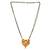 heart design brass gold plated meenakari mangalsutra