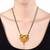 heart design brass gold plated meenakari mangalsutra