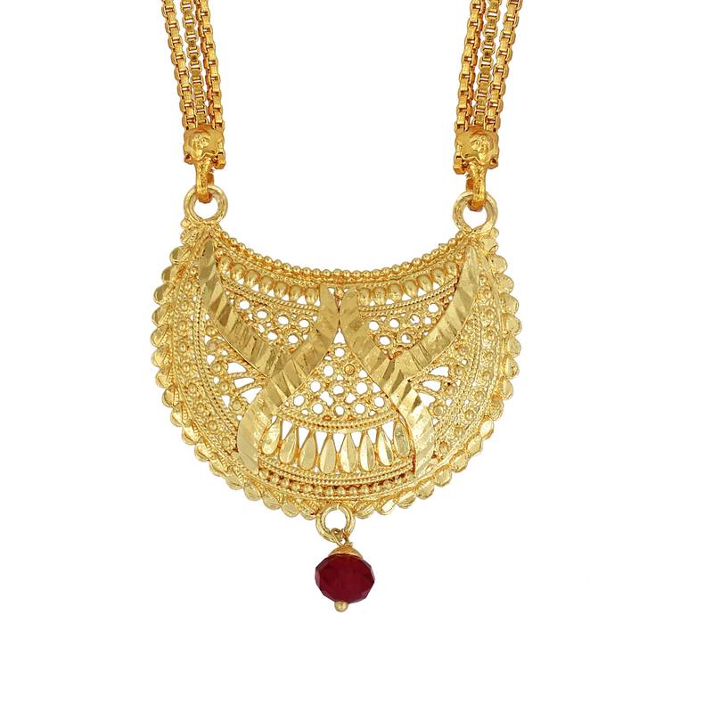 brass micron gold plated traditional mangalsutra