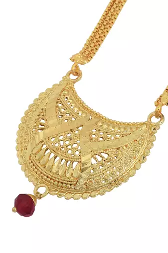 brass micron gold plated traditional mangalsutra