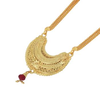 classic micron gold plated mangalsutra necklace 2