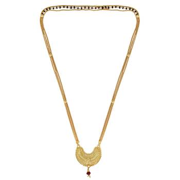 classic micron gold plated mangalsutra necklace 3
