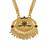 traditional brass gold plated bridal mangalsutra with meenakari work