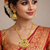traditional brass gold plated bridal mangalsutra with meenakari work