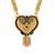 ethnic gold plated heart pendant meenakari mangalsutra