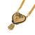 ethnic gold plated heart pendant meenakari mangalsutra