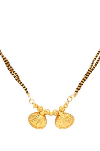 classic maharashtrian gold plated double wati mangalsutra