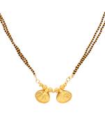 classic maharashtrian gold plated double wati mangalsutra
