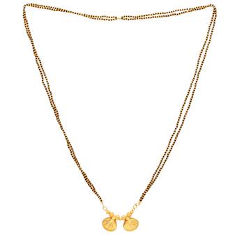 classic maharashtrian gold plated double wati mangalsutra 2