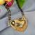 traditional heart design brass gold plated meenakari mangalsutra