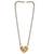 traditional heart design brass gold plated meenakari mangalsutra