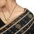 traditional heart design brass gold plated meenakari mangalsutra