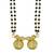 traditional double wati brass micron gold finish mangalsutra