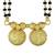 traditional double wati mangalsutra in micron gold finish