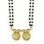 traditional double wati mangalsutra in micron gold finish