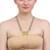 traditional double wati mangalsutra in micron gold finish