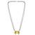 brass micron gold double wati mangalsutra with meenakari detailing