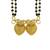 traditional gold plated heart design mangalsutra