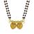 traditional gold plated heart design mangalsutra