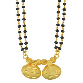 traditional gold plated maharashtrian wati mangalsutra 1