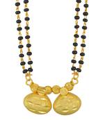 traditional gold plated maharashtrian wati mangalsutra