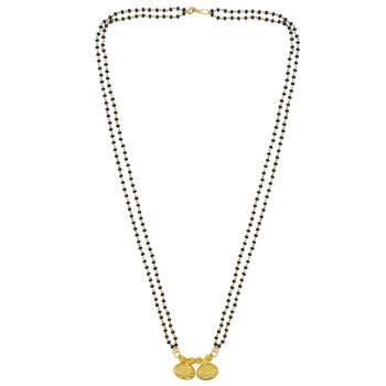 traditional gold plated maharashtrian wati mangalsutra 2