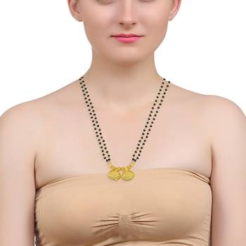 traditional gold plated maharashtrian wati mangalsutra 3