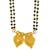 traditional heart shape gold plated mangalsutra