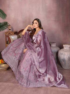 Embroidered Lehenga Choli with Matching Dupatta Heavy Zari Work Festive & Wedding Wear 3