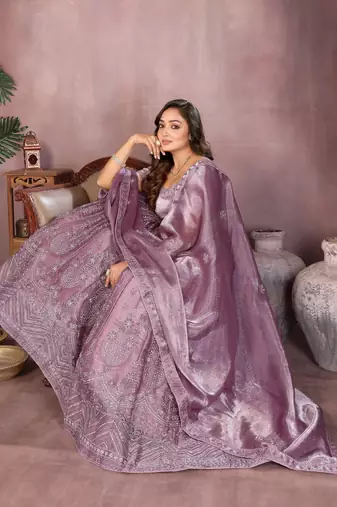 Embroidered Lehenga Choli with Matching Dupatta Heavy Zari Work Festive & Wedding Wear