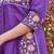 Purple embroidered kurta plazzo set with silk dupatta party wear