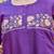 Purple embroidered kurta plazzo set with silk dupatta party wear