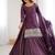 Bewitching Purple Zari Work Silk Designer Lehenga With Kurti