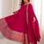 Pretty Pink Dori Embroidered Silk Engagement Wear Anarkali Pant Suit
