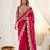 Designer soft rangoli silk embroidered work saree with stitched blouse