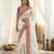 Designer soft rangoli silk embroidered work saree with stitched blouse