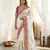 Designer soft rangoli silk embroidered work saree with stitched blouse