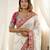 Designer soft rangoli silk embroidered work saree with stitched blouse