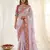 Designer soft rangoli silk embroidered work saree with stitched blouse