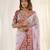 Designer soft rangoli silk embroidered work saree with stitched blouse