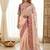 Designer soft rangoli silk embroidered work saree with stitched blouse