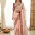 Designer soft rangoli silk embroidered work saree with stitched blouse