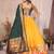 Silk Lehenga Choli with Paithani Border & Teal Blue Dupatta Traditional Festive & Wedding Wear Lehenga Set for Women