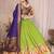 Silk Lehenga Choli with Paithani Border & Teal Blue Dupatta Traditional Festive & Wedding Wear Lehenga Set for Women