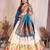 Silk Lehenga Choli with Paithani Border & Teal Blue Dupatta Traditional Festive & Wedding Wear Lehenga Set for Women