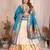 Silk Lehenga Choli with Paithani Border & Teal Blue Dupatta Traditional Festive & Wedding Wear Lehenga Set for Women