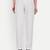 white high waist cotton trousers for women with side pocket