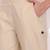 beige high waist cotton trousers for women with side pocket
