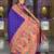 Violet elegant art silk woven saree with rich zari border